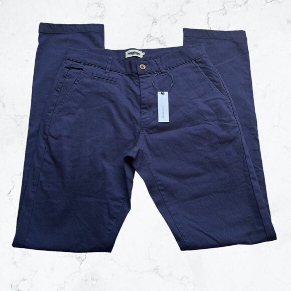 NWT Taylor Stitch Democratic Chino Size 29 Organic Navy Pants Zip Fly Blue - Picture 3 of 7